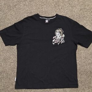 Extremely rare.Black chinese graphic t shirt men's XL. Ksitigarbha Blueway